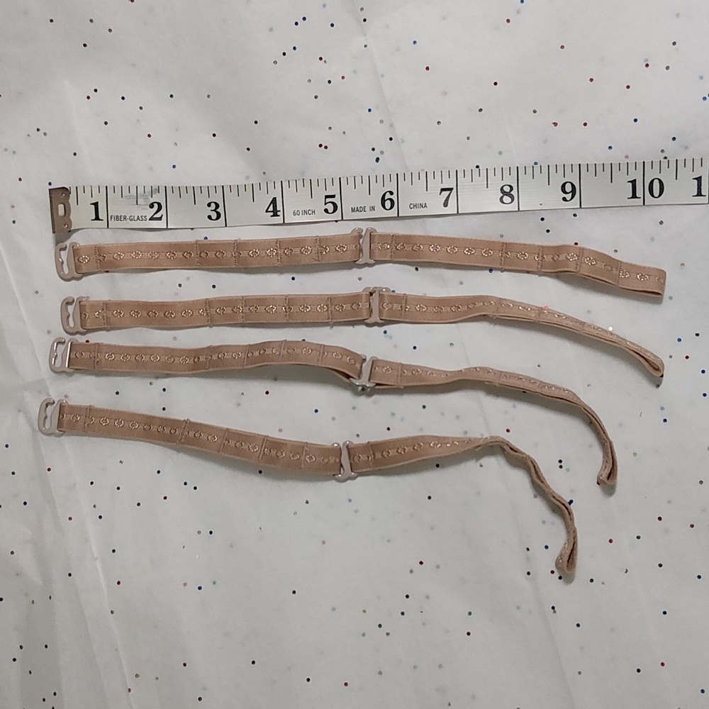 NWT 2 Sets Slim Cognito Spanx Bodysuit Replacement Straps 8x Pieces - Picture 3 of 7